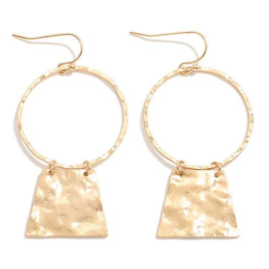 Hammered Gold Earrings