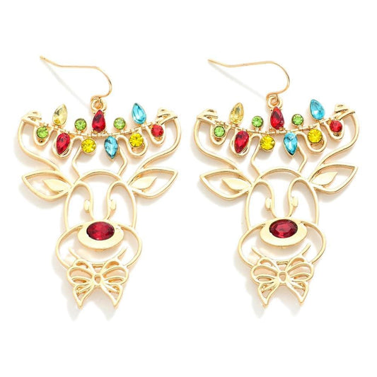 Reindeer Christmas Earrings