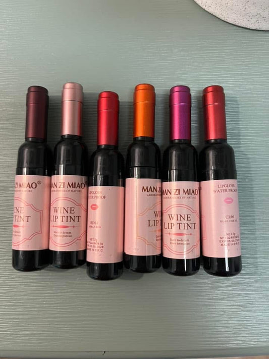 Wine lip stain set