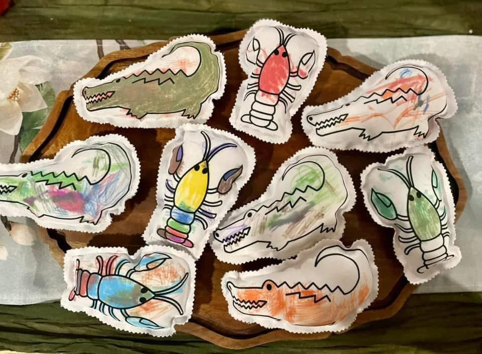 Cajun coloring set