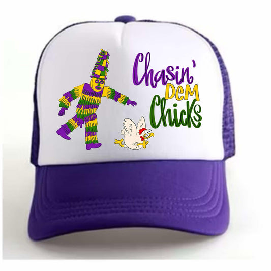 Mg chicken hat purple